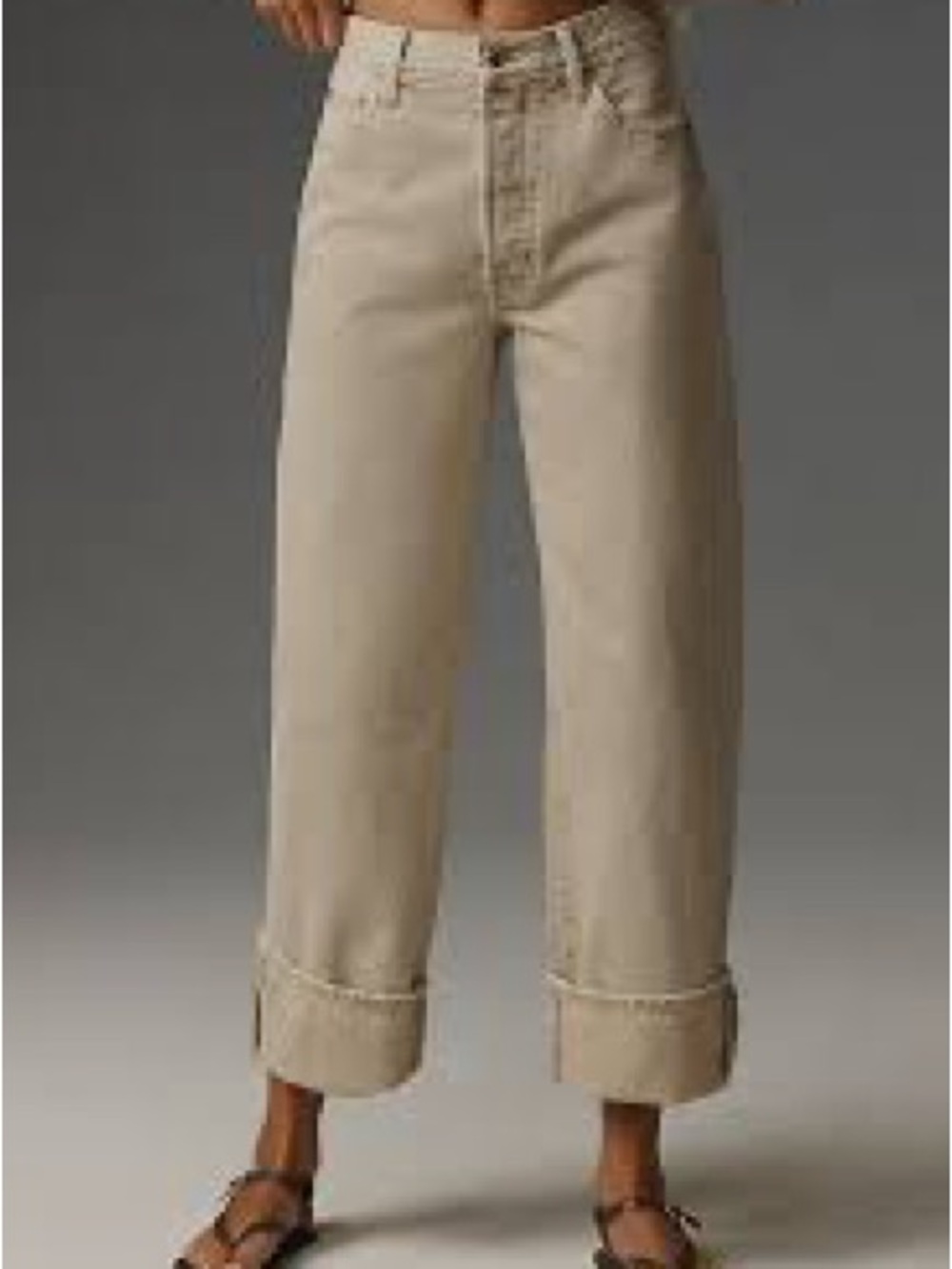 Pistola Ryder High-Rise Straight-Leg Cuffed Jeans